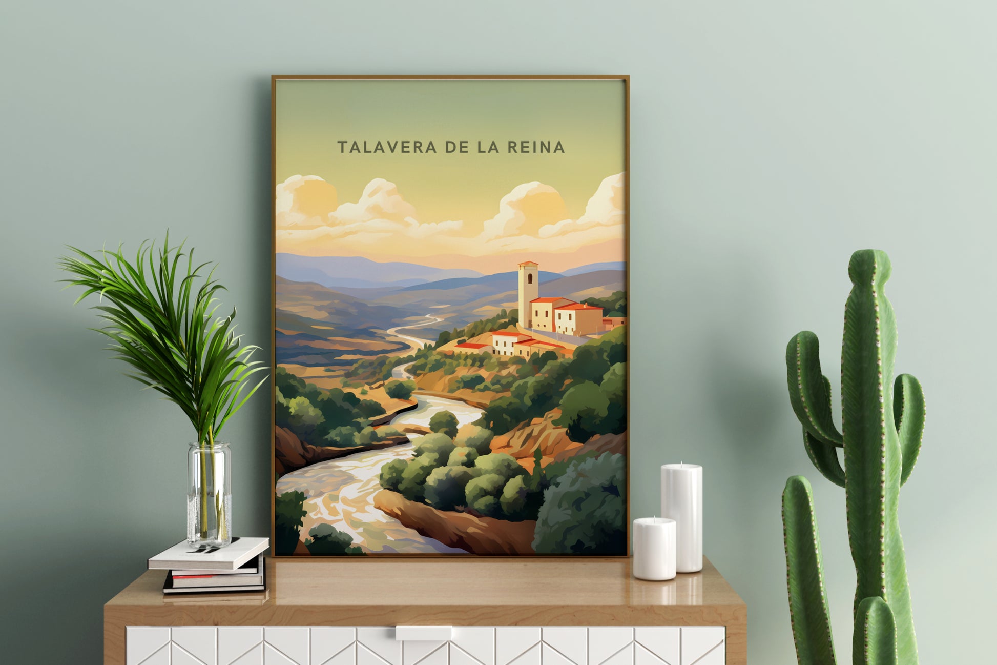 Talavera de la Reina Spain Travel Poster Print - Pitchers Design