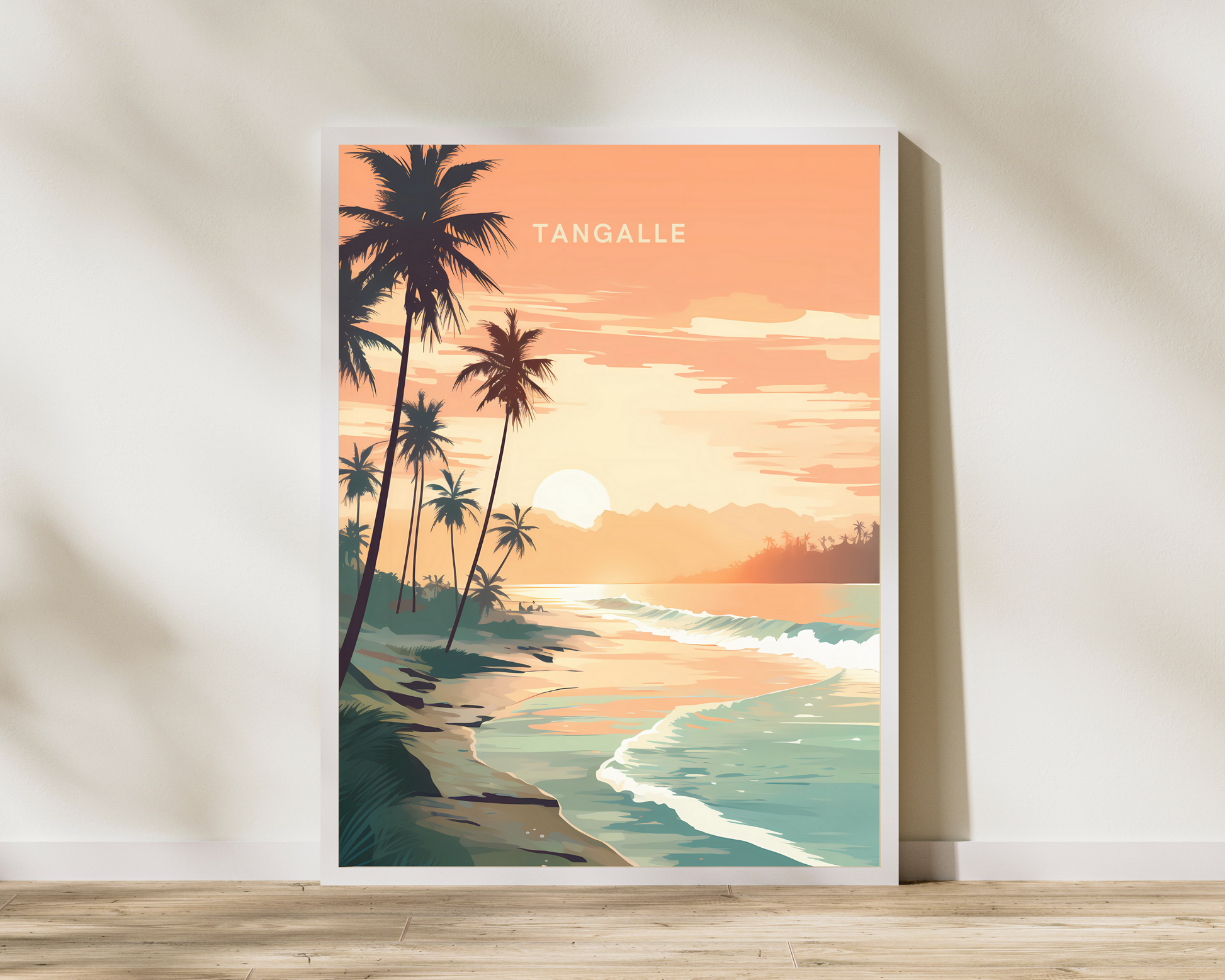 Tangalle Sri Lanka Travel Poster Print - Pitchers Design