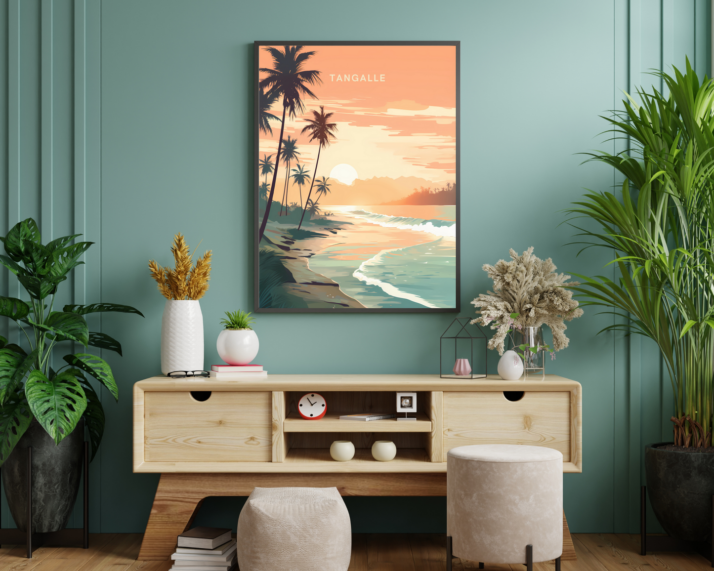 Tangalle Sri Lanka Travel Poster Print - Pitchers Design