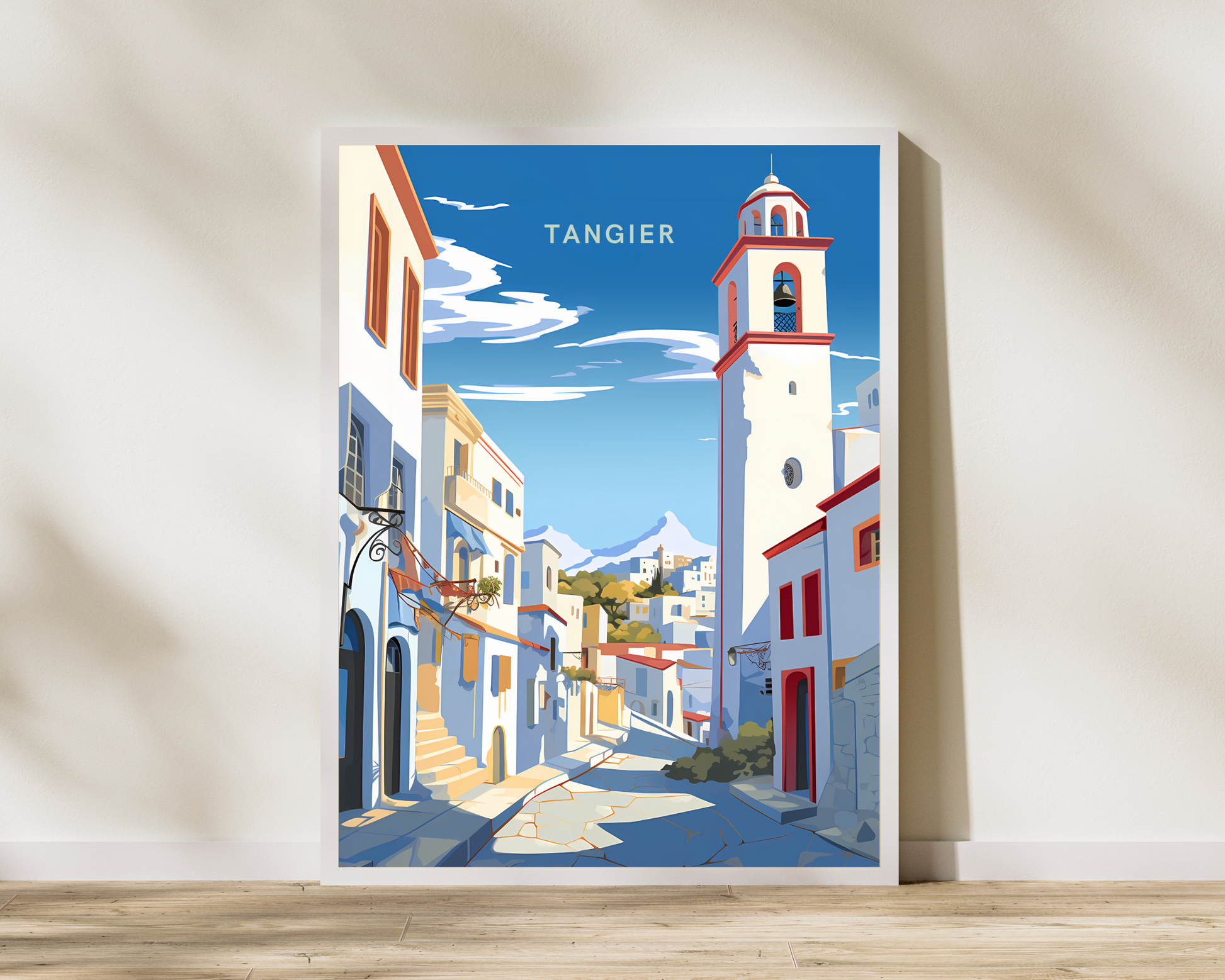 Tangier Morocco Travel Poster Print - Pitchers Design