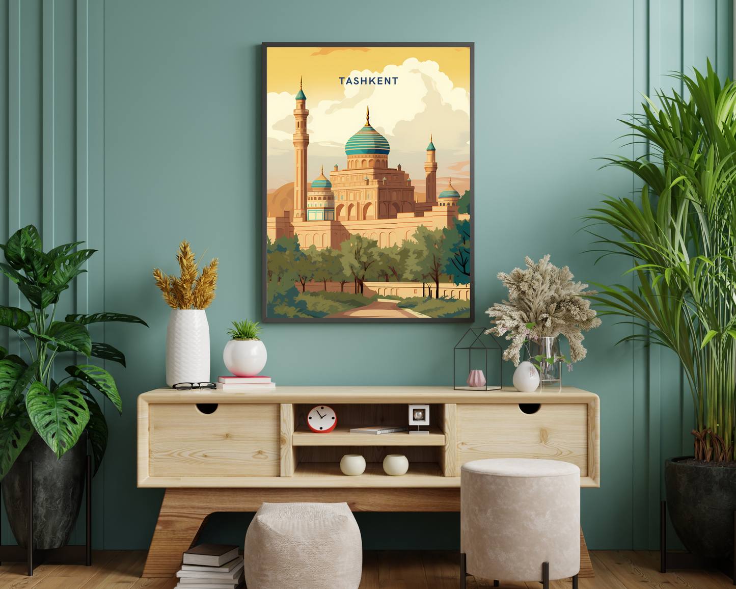 Tashkent Uzbekistan Travel Poster Print - Pitchers Design