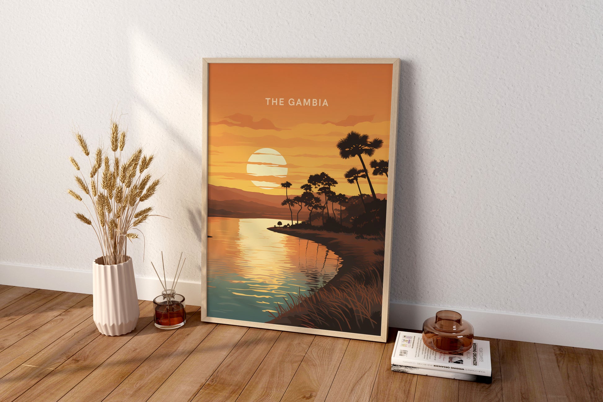 The Gambia Africa Travel Poster Print - Pitchers Design