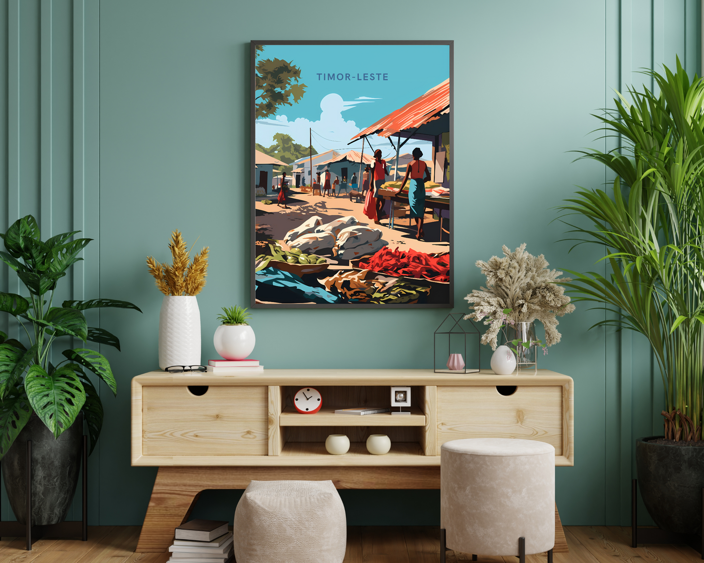 Timor-Leste Travel Poster Print - Pitchers Design