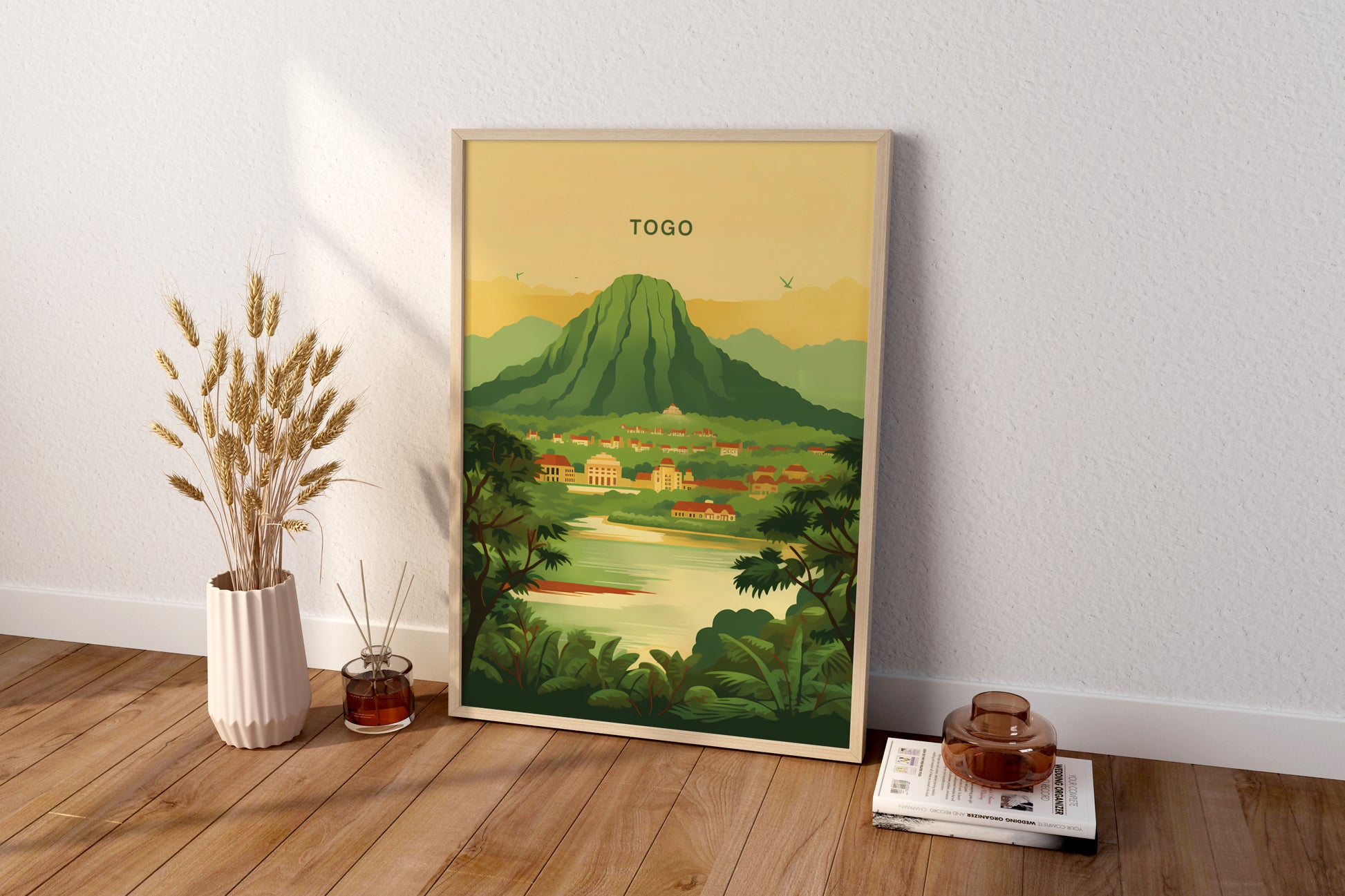 Togo Africa Travel Poster Print - Pitchers Design