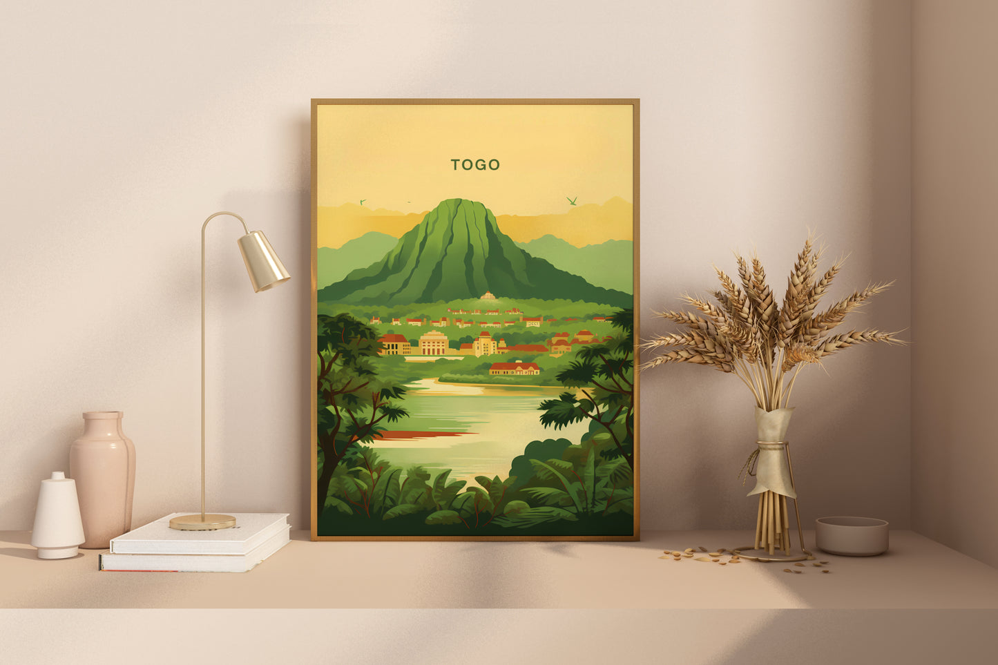 Togo Africa Travel Poster Print - Pitchers Design