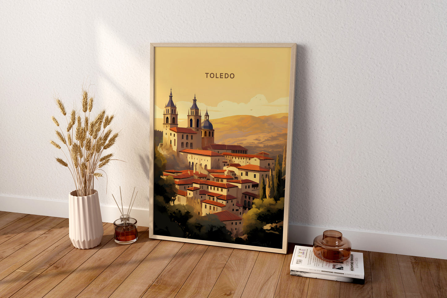 Toledo Spain Travel Print Poster - Pitchers Design