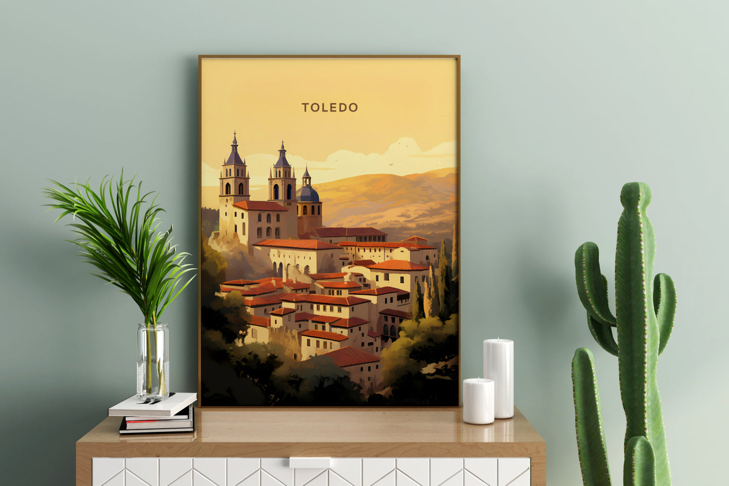 Toledo Spain Travel Print Poster - Pitchers Design