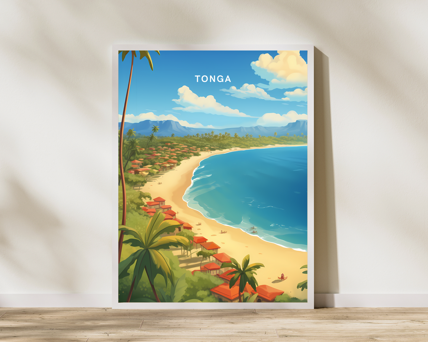 Tonga Travel Poster Print - Pitchers Design