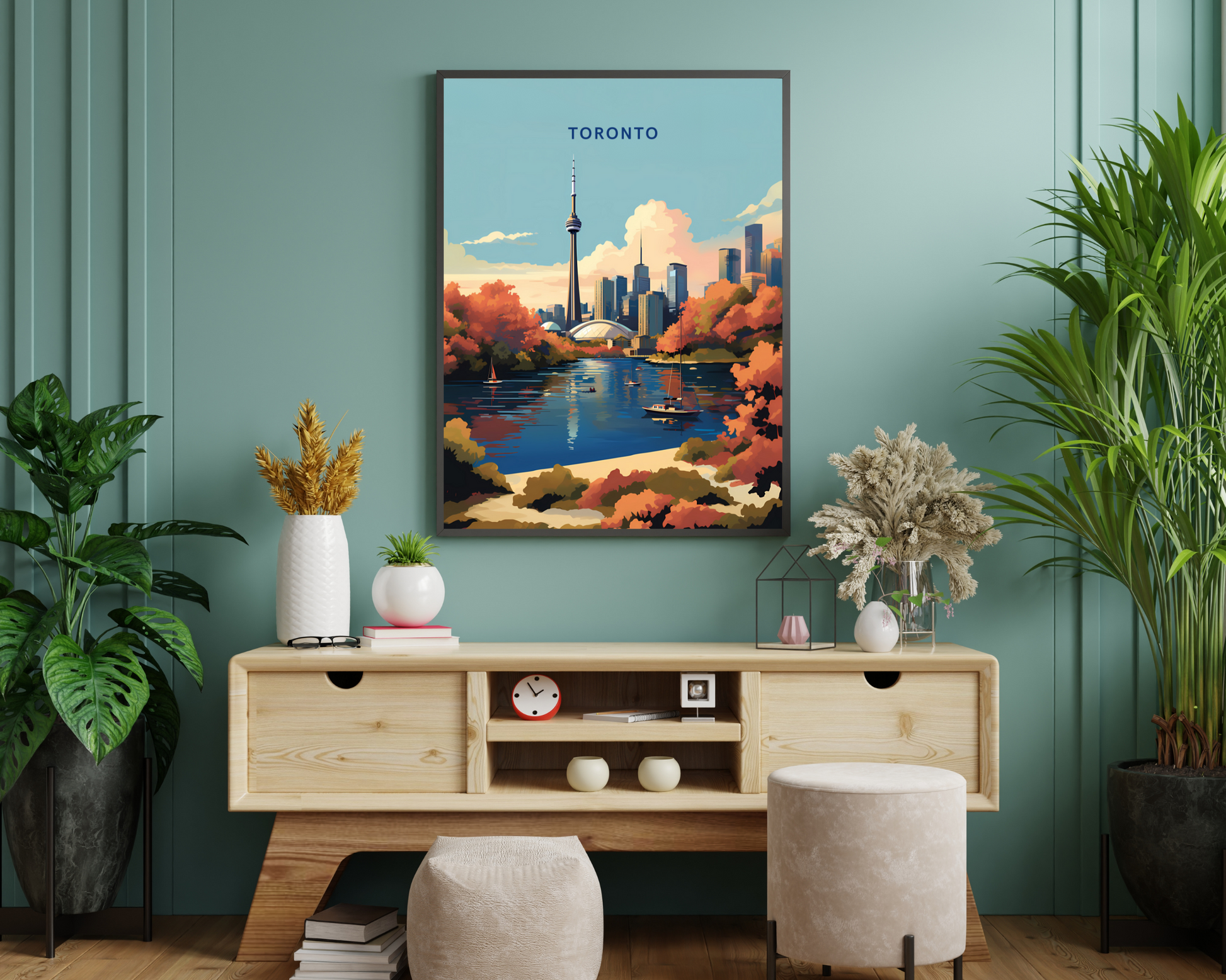 Toronto Canada Travel Poster Print - Pitchers Design