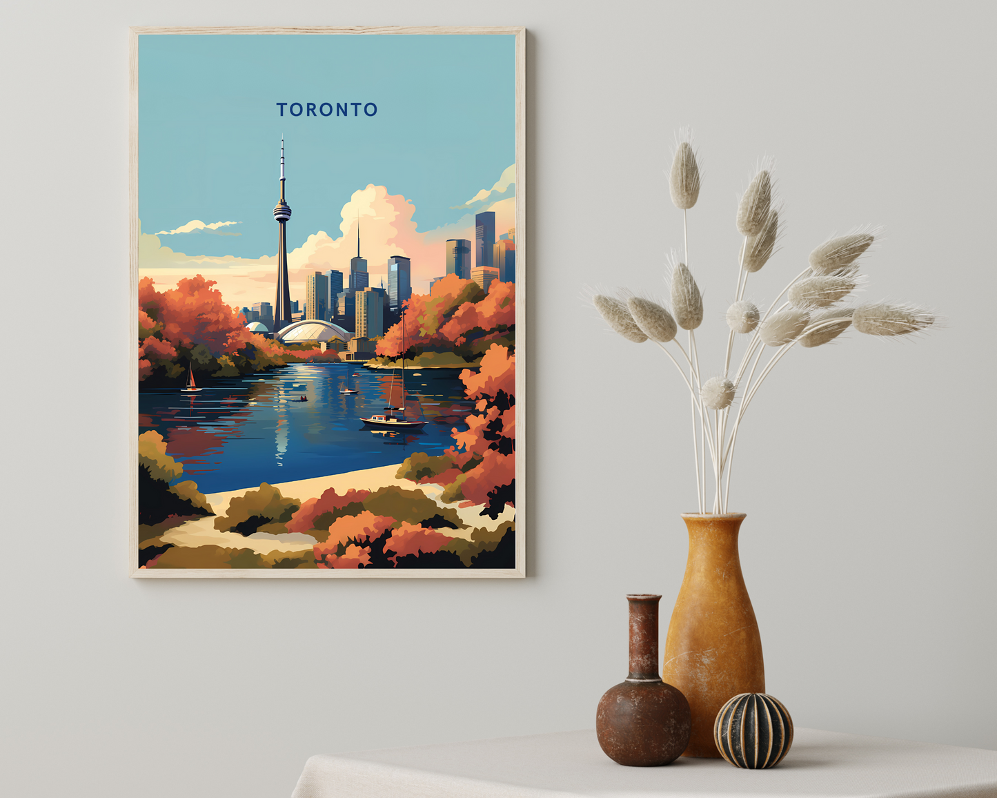 Toronto Canada Travel Poster Print - Pitchers Design