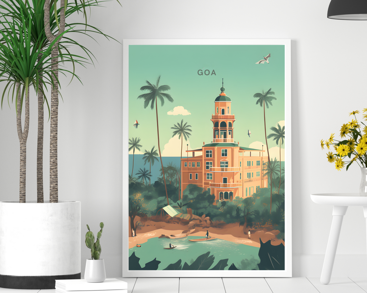 Goa India Travel Poster Print - Pitchers Design