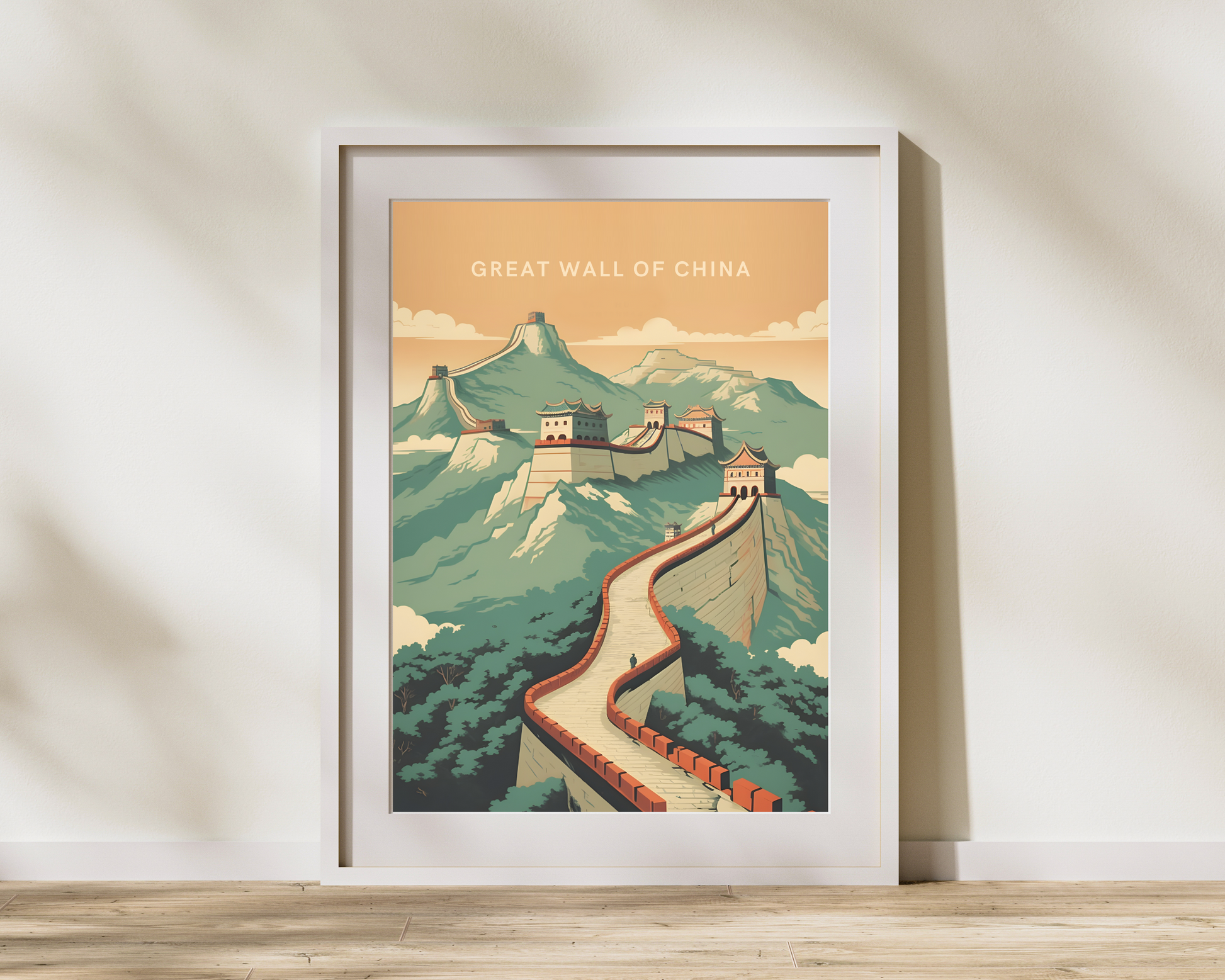 Great Wall of China Travel Poster Print - Pitchers Design