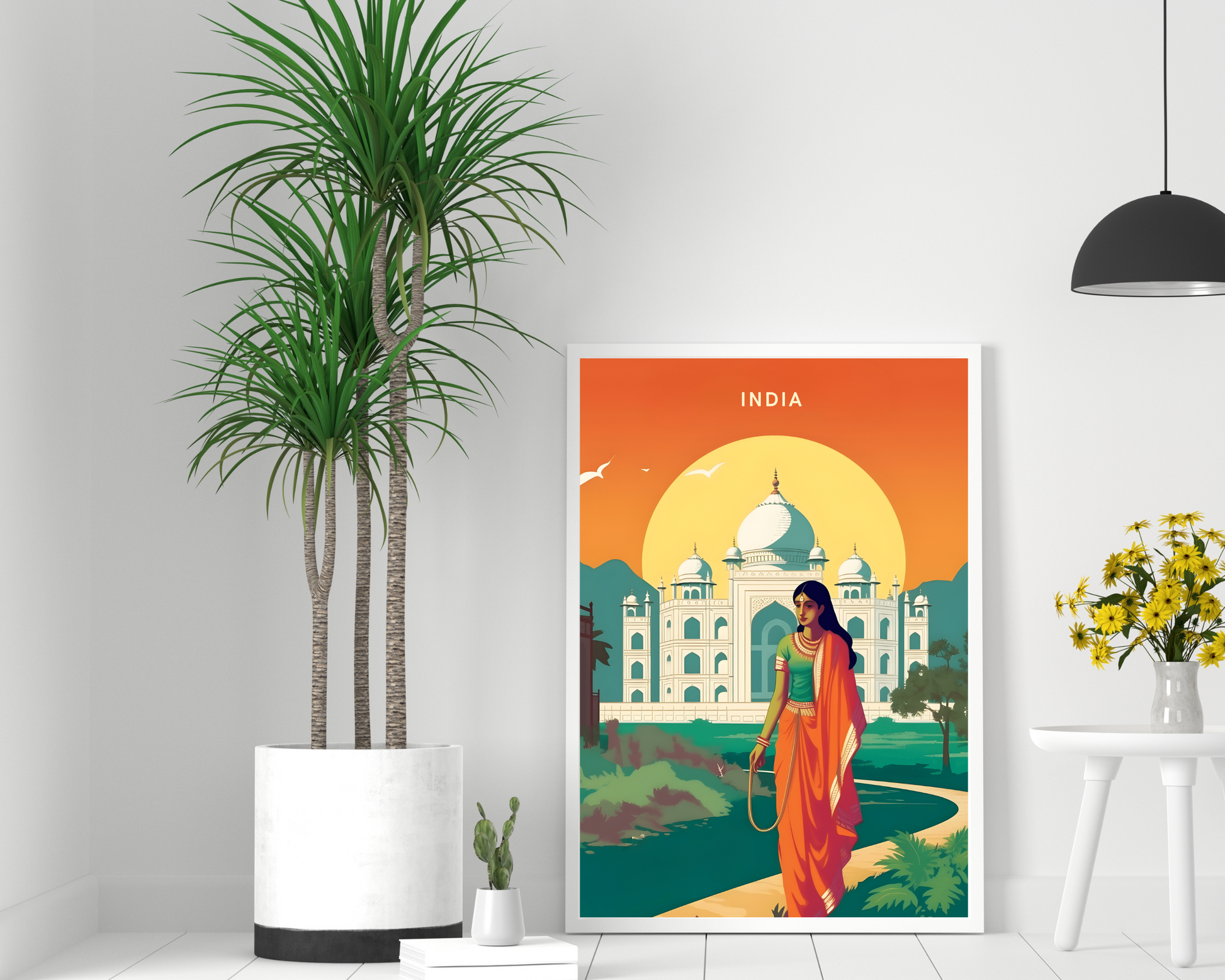 Vibrant India Travel Poster Print - Pitchers Design