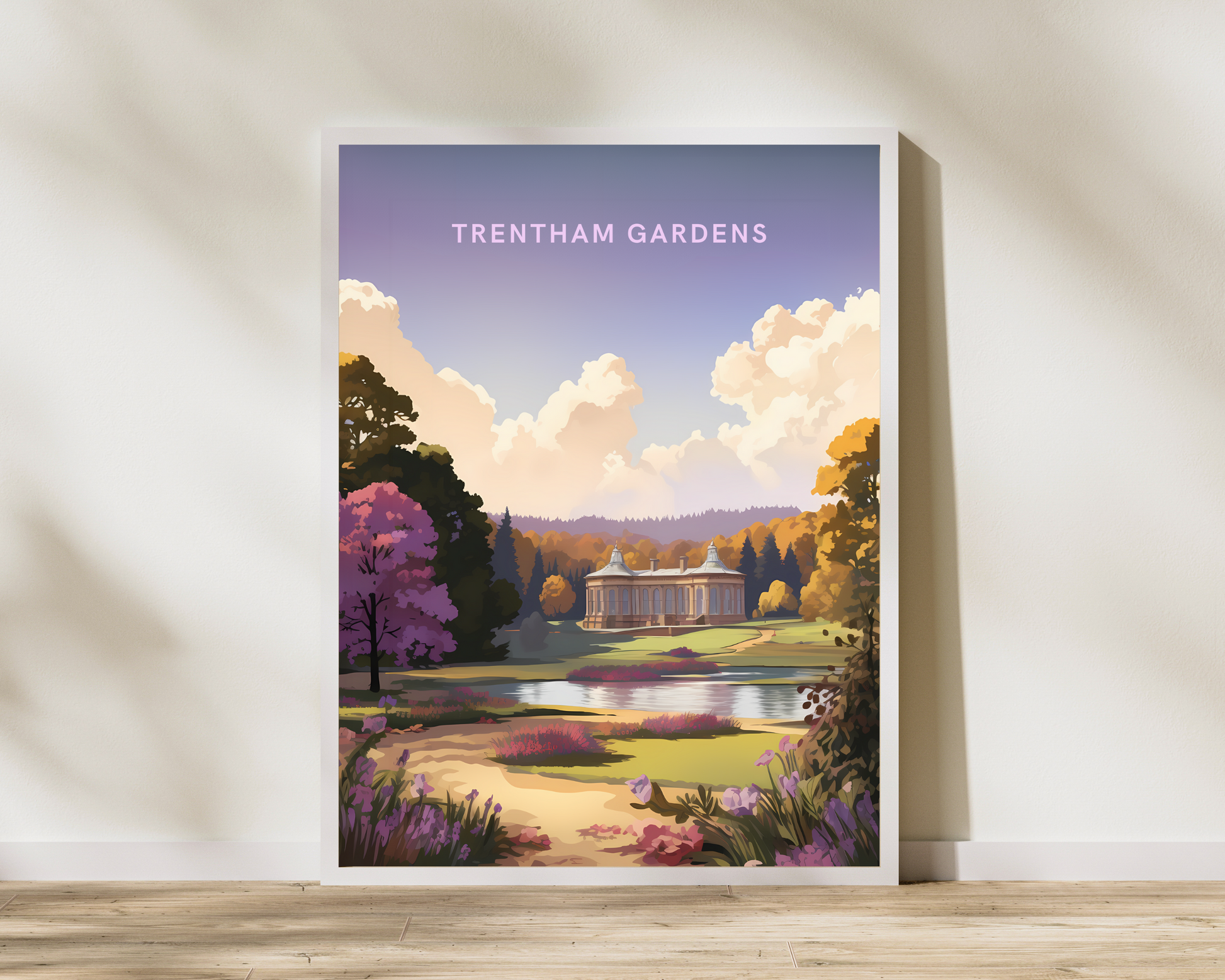 Trentham Gardens England Travel Poster Print - Pitchers Design