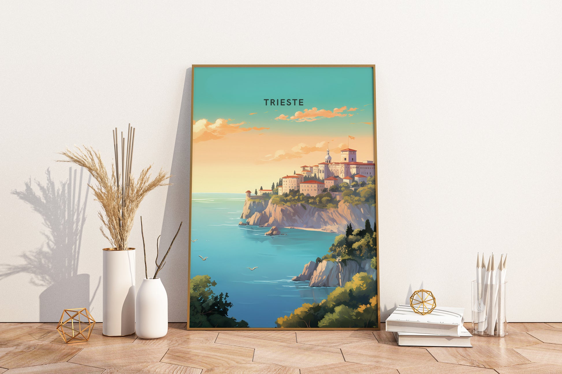 Trieste Italy Travel Print Poster - Pitchers Design