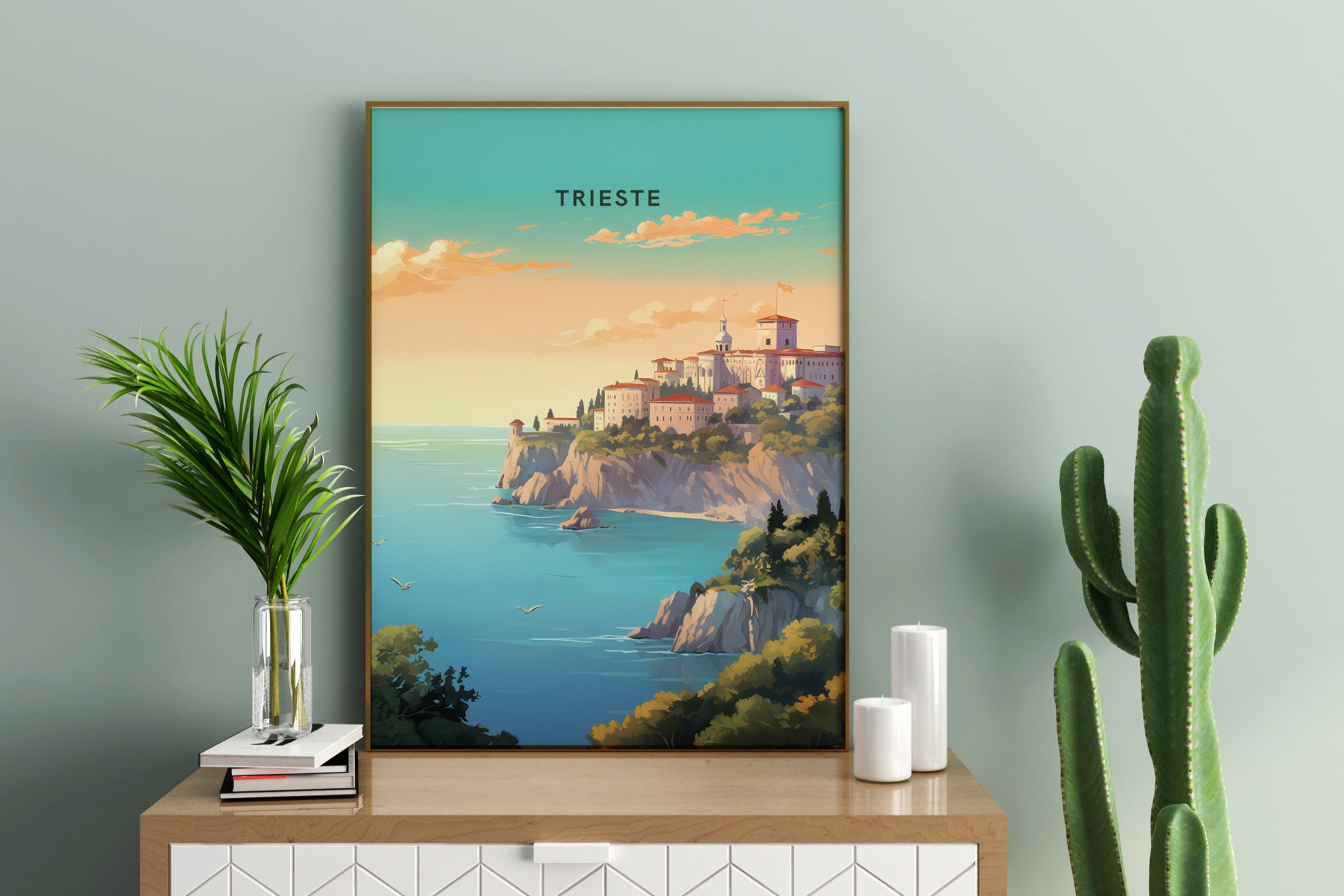 Trieste Italy Travel Print Poster - Pitchers Design