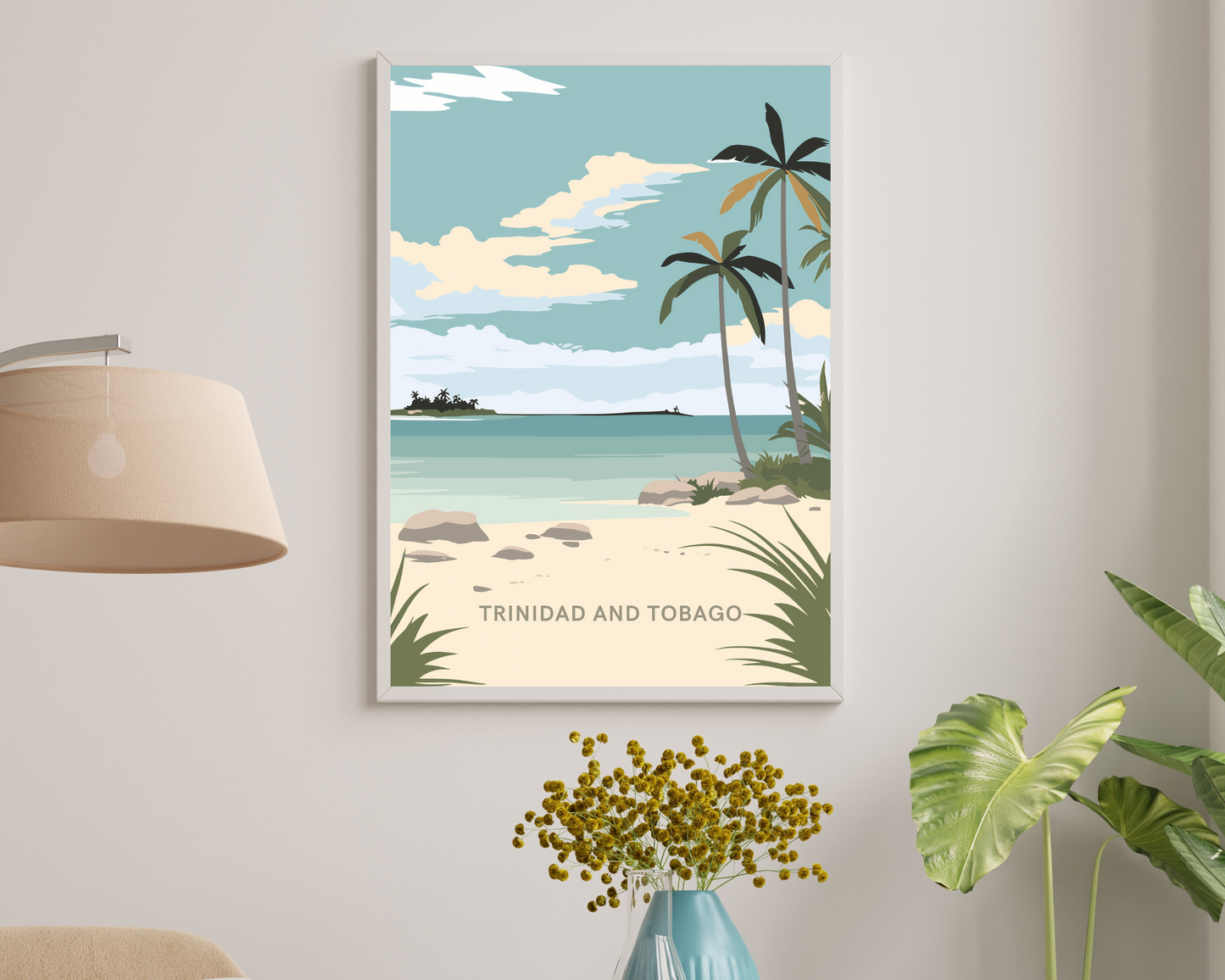 Trinidad and Tobago Caribbean Travel Poster Print - Pitchers Design