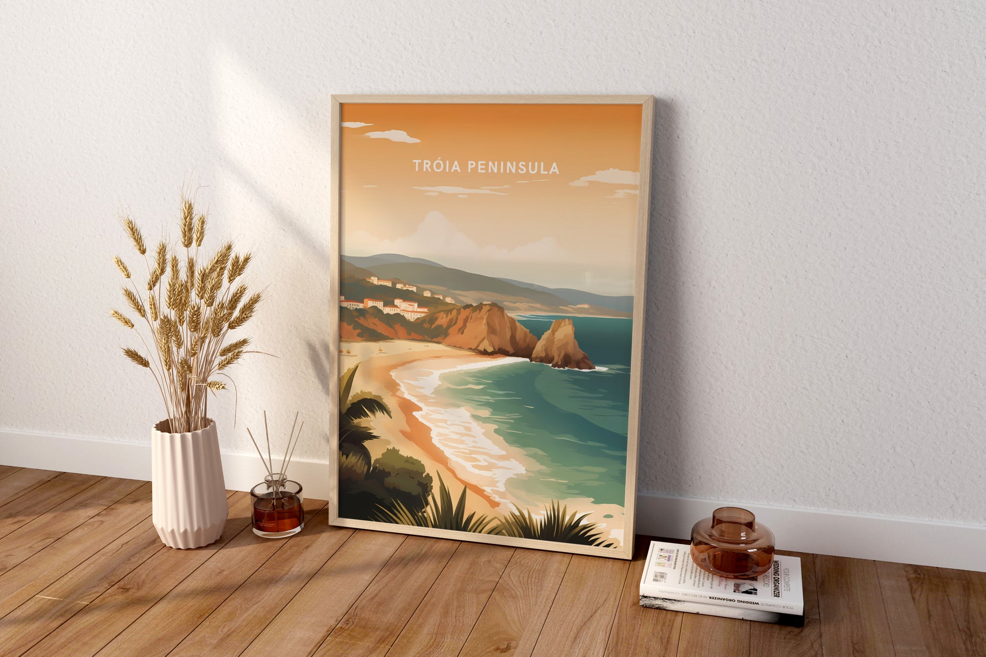 Troia Peninsula Portugal Travel Print Poster - Pitchers Design