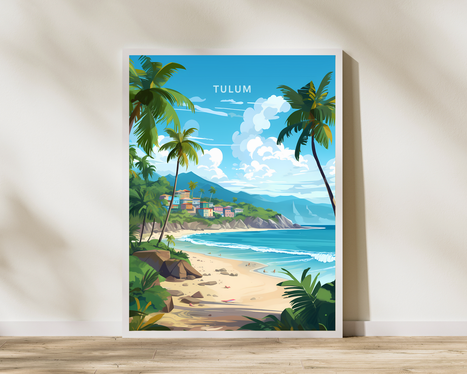 Tulum Mexico Travel Poster Print - Pitchers Design