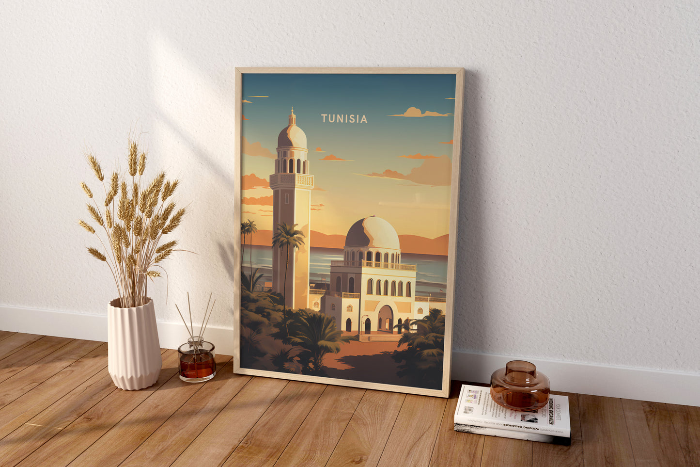 Tunisia Africa Travel Print Poster - Pitchers Design