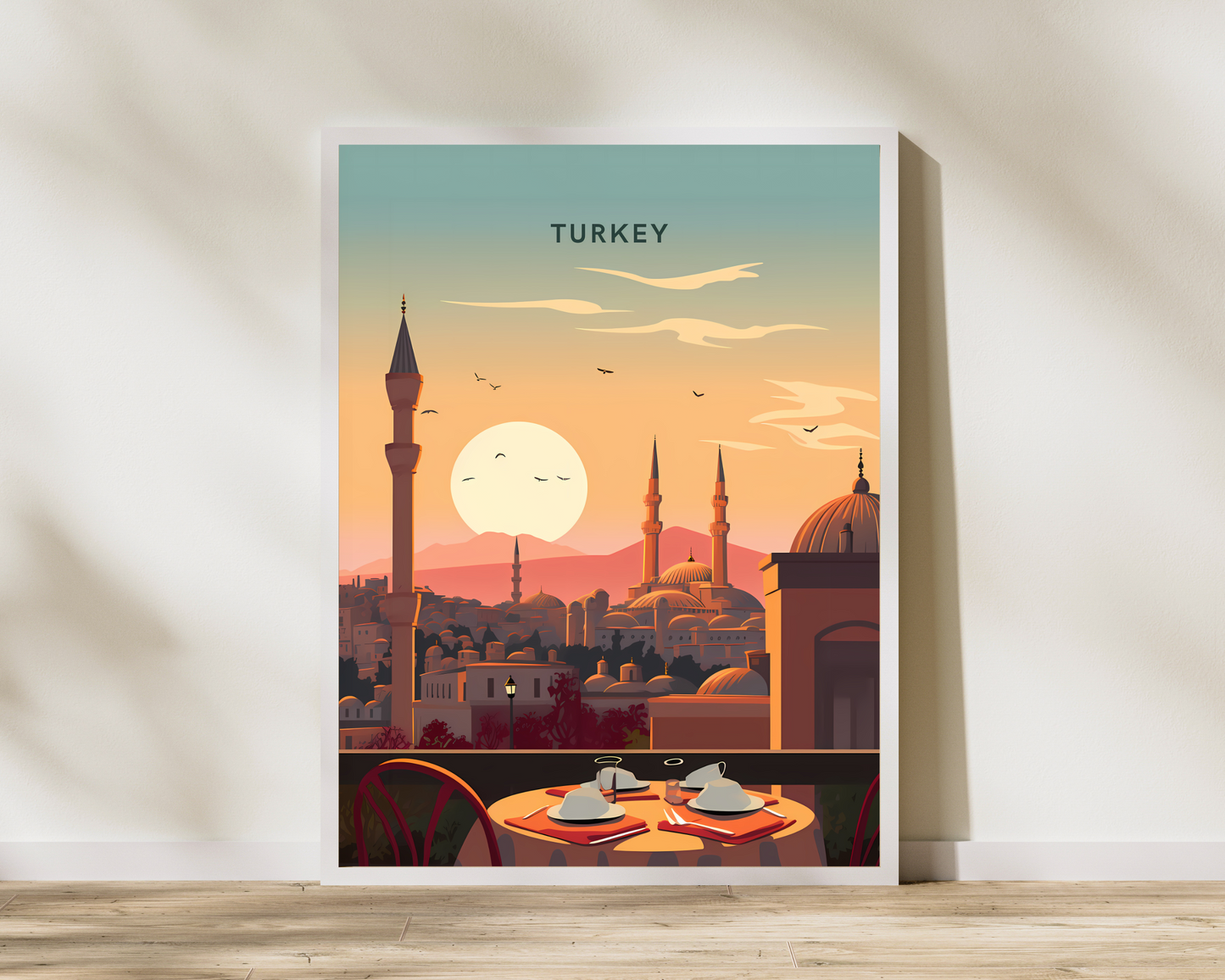 Turkey Istanbul Hagia Sofia Travel Poster Print - Pitchers Design