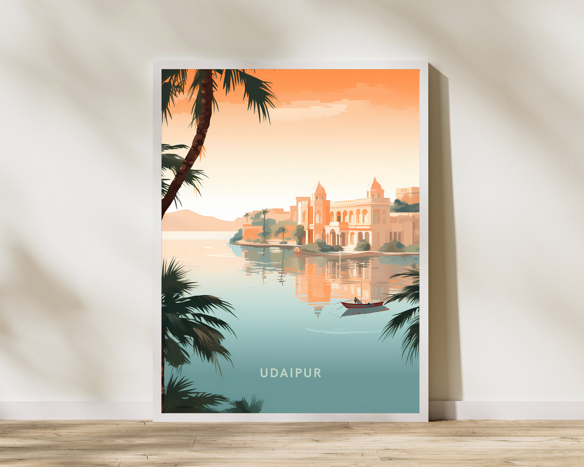 Udaipur Rajasthan India Travel Poster Print - Pitchers Design