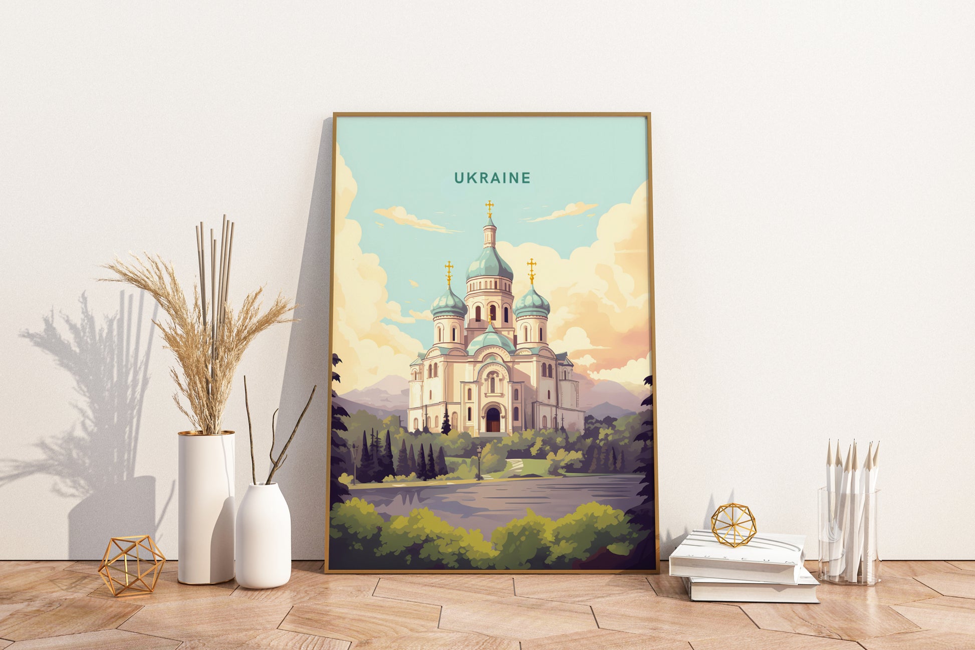 Ukraine Travel Print Poster - Pitchers Design