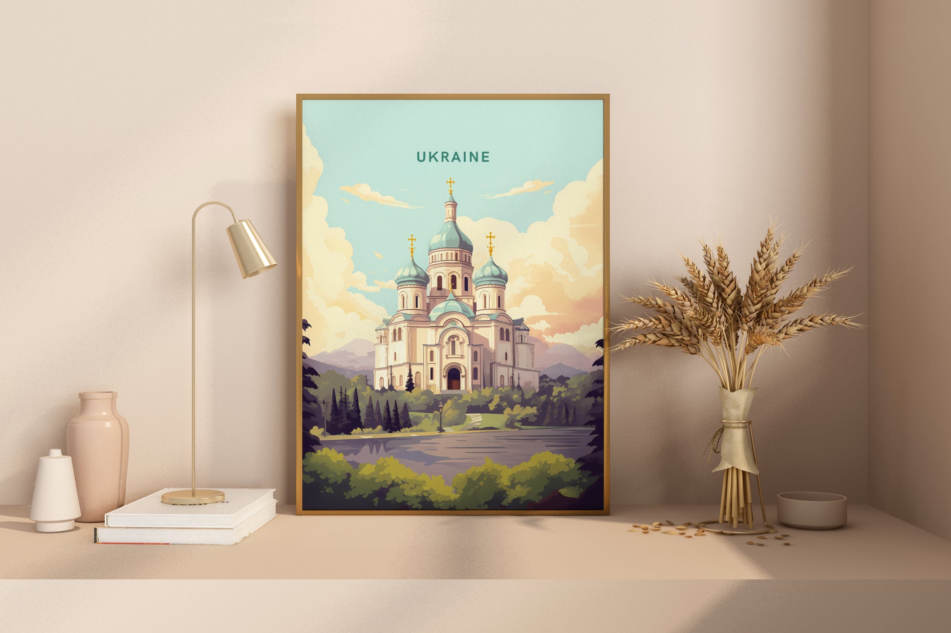 Ukraine Travel Print Poster - Pitchers Design