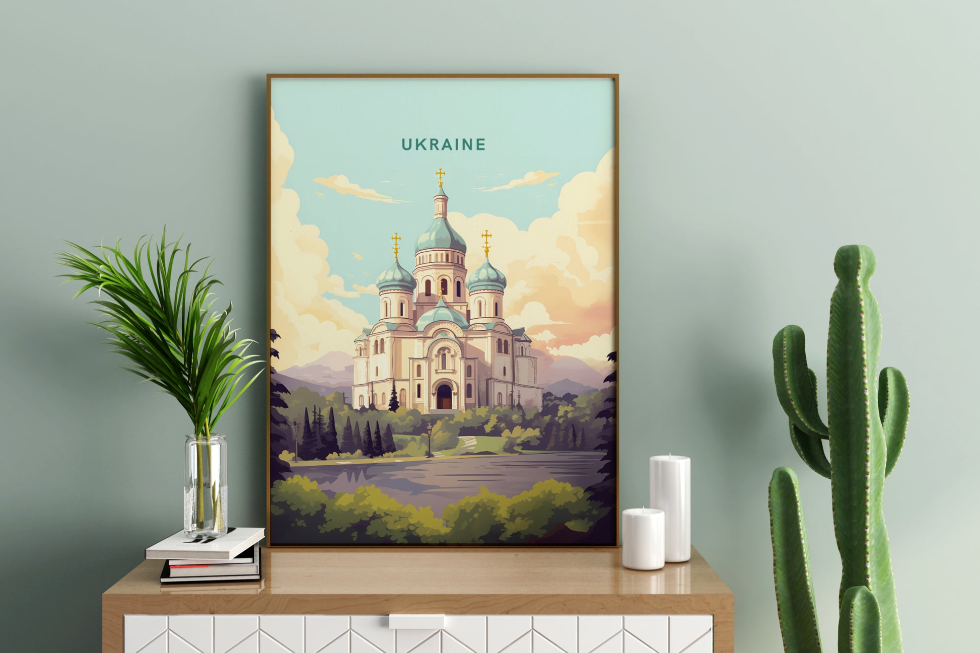 Ukraine Travel Print Poster - Pitchers Design