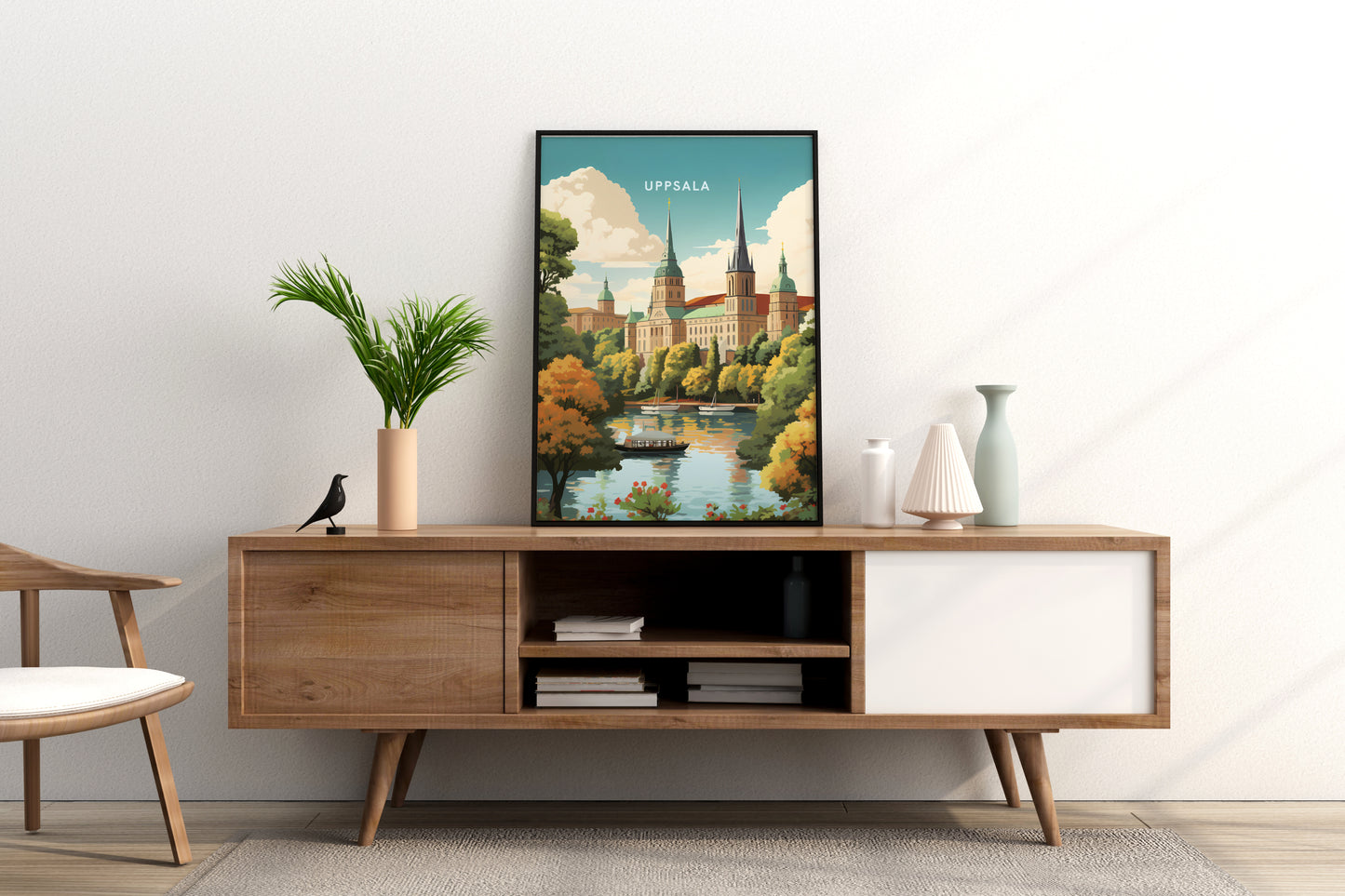 Uppsala Sweden Travel Print Poster - Pitchers Design