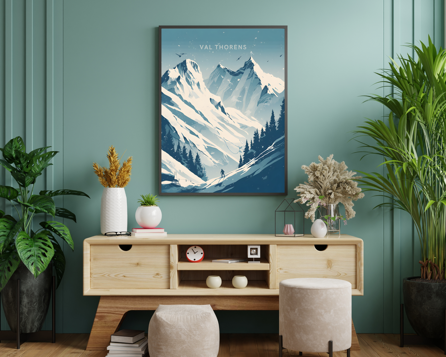 Val Thorens France Travel Poster Print - Pitchers Design