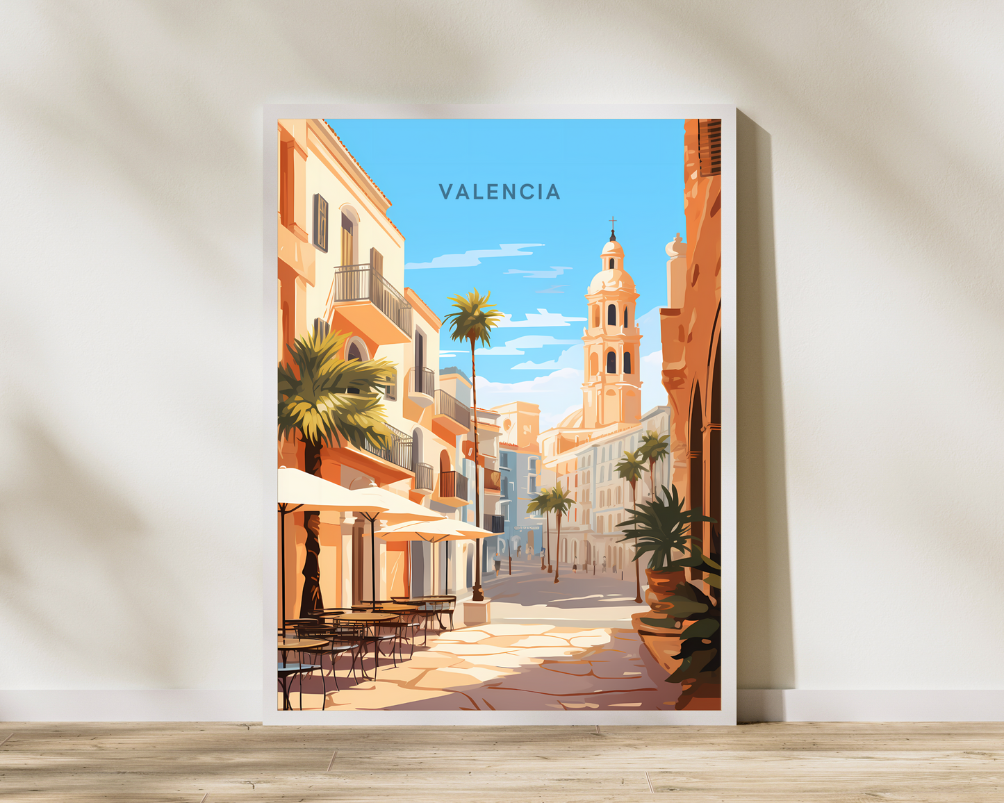 Valencia Spain Travel Poster Print - Pitchers Design