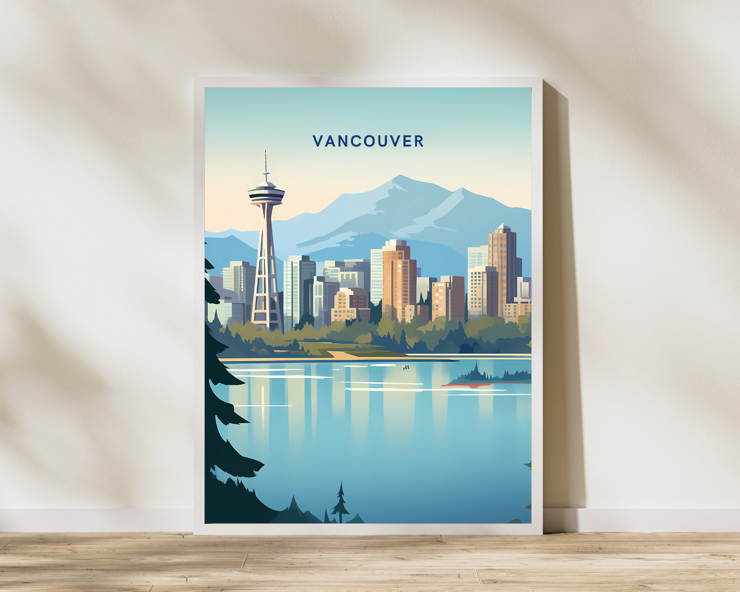 Vancouver Canada Travel Poster Print - Pitchers Design