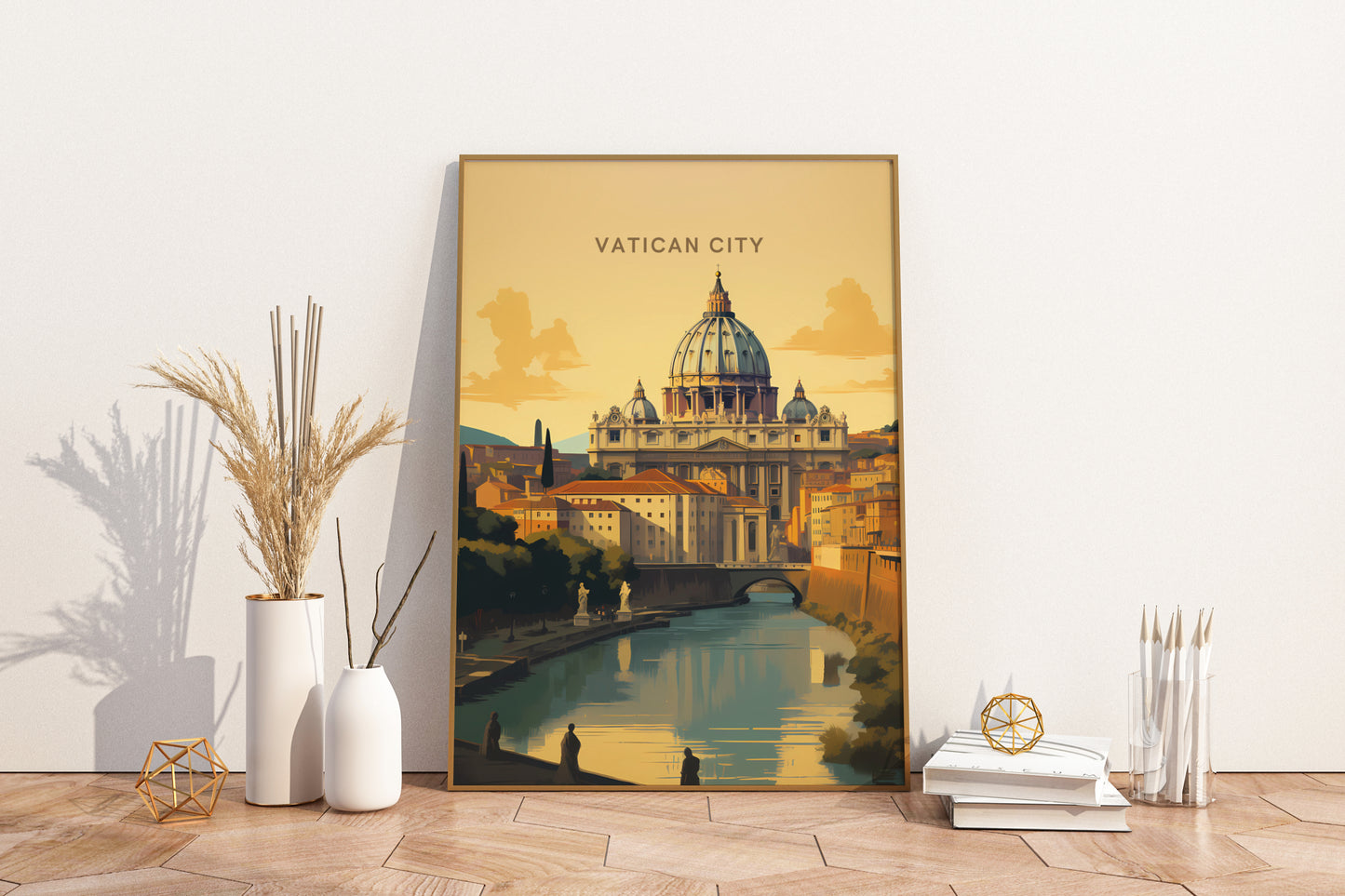 Vatican City Travel Print Poster - Pitchers Design