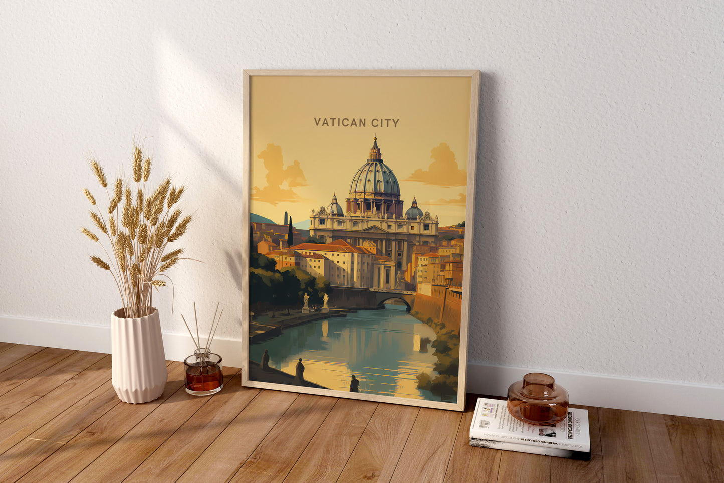 Vatican City Travel Print Poster - Pitchers Design