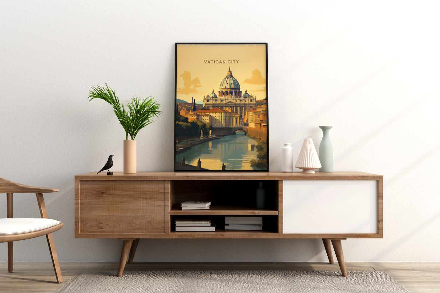 Vatican City Travel Print Poster - Pitchers Design