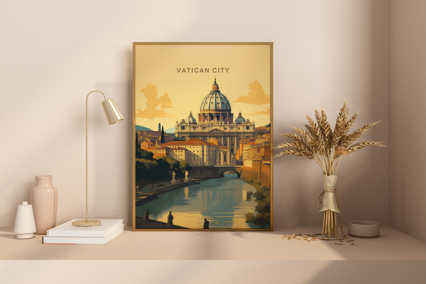 Vatican City Travel Print Poster - Pitchers Design