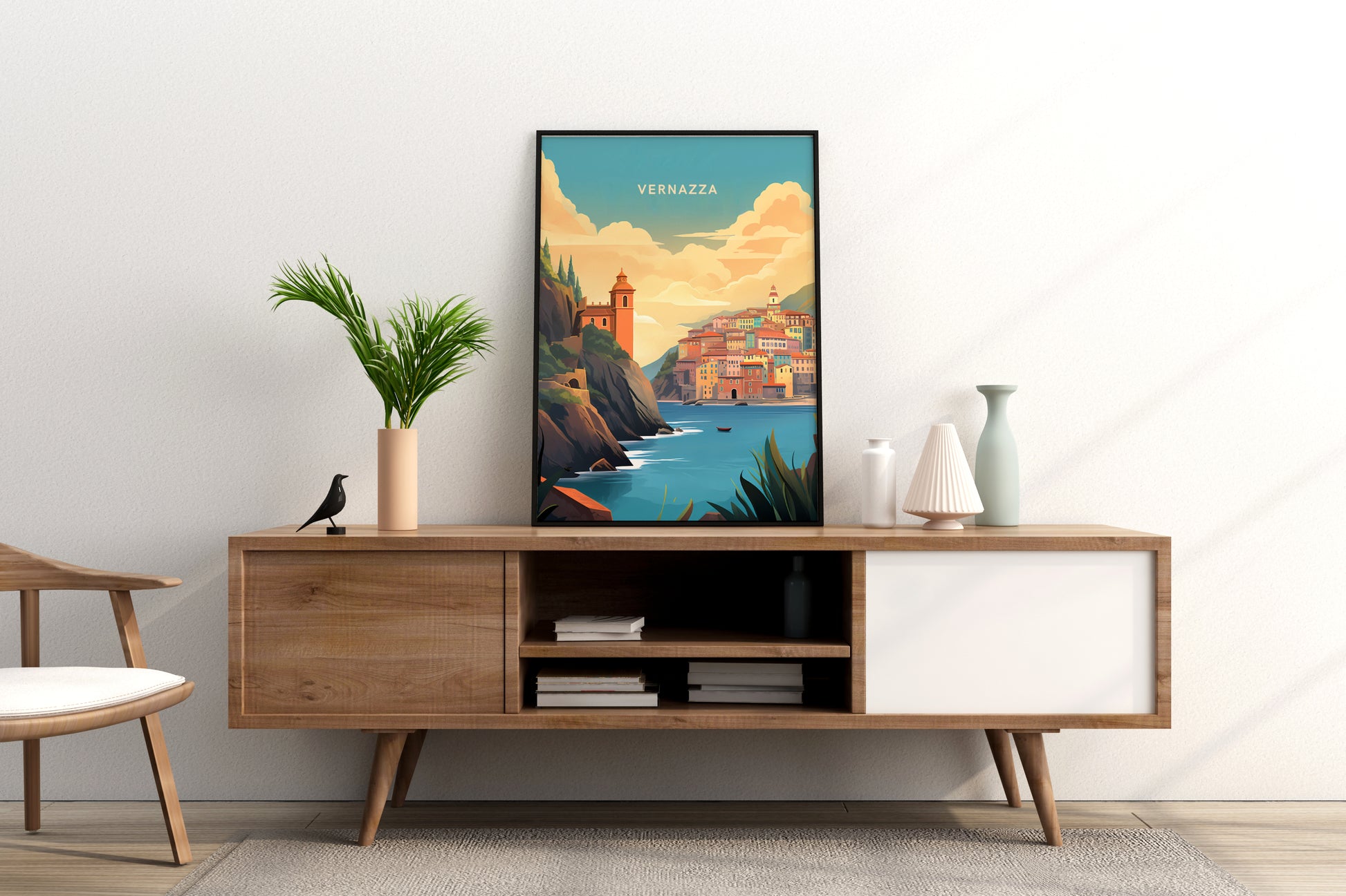 Vernazza Italy Travel Print Poster - Pitchers Design