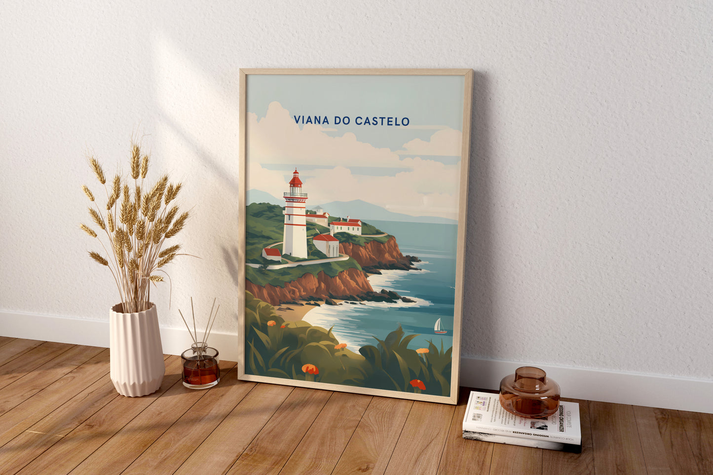 Viana do Castelo Portugal Travel Print Poster - Pitchers Design