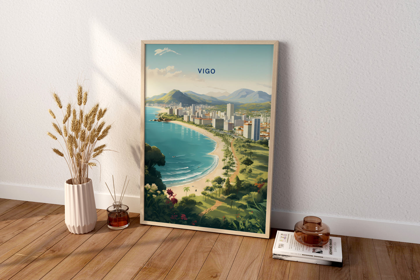 Vigo Spain Travel Poster Print - Pitchers Design