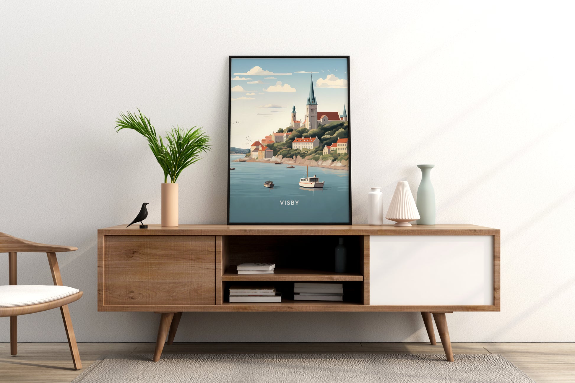 Visby Sweden Travel Print Poster - Pitchers Design