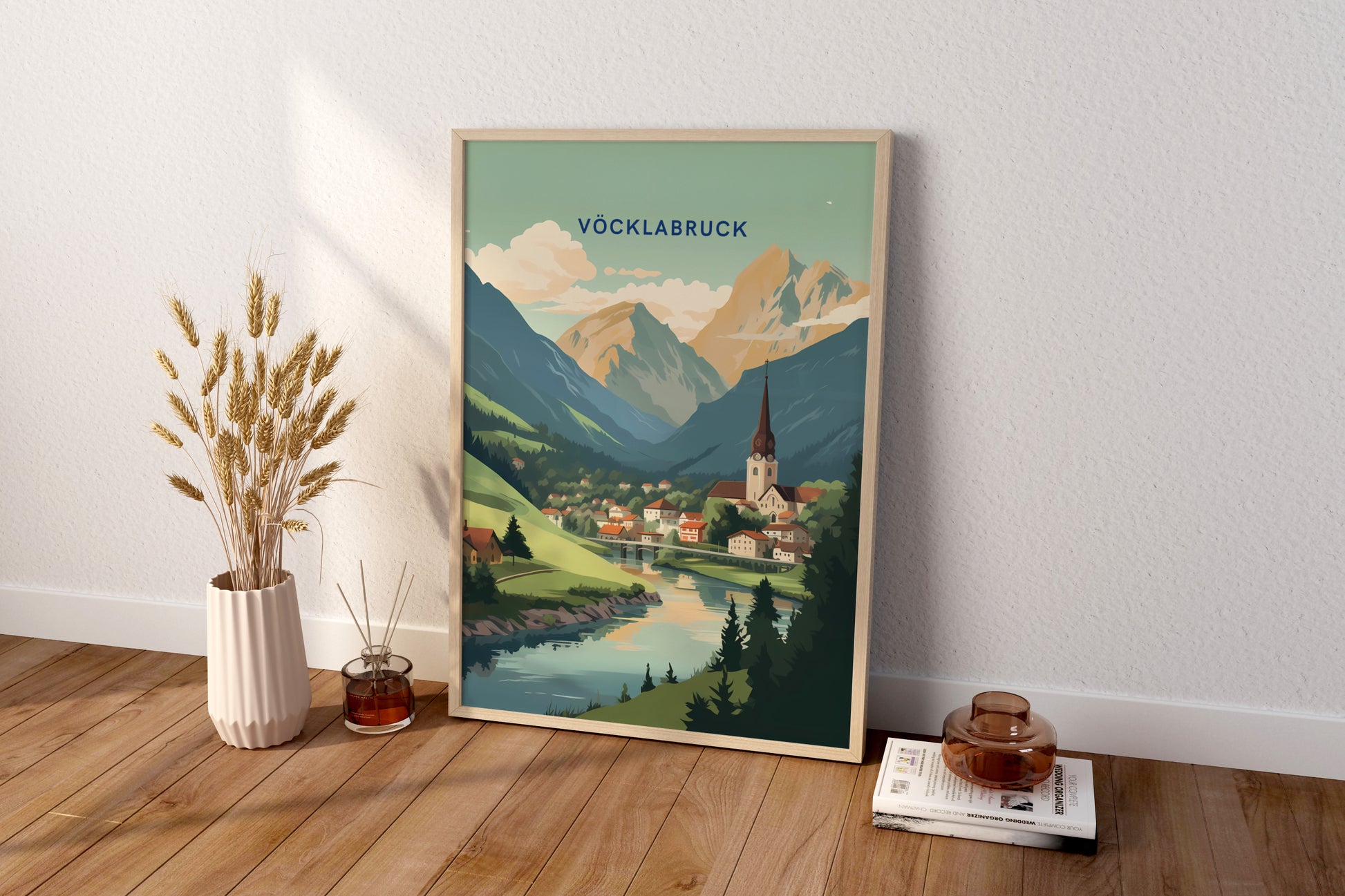 Vöcklabruck Austria Travel Print Poster - Pitchers Design