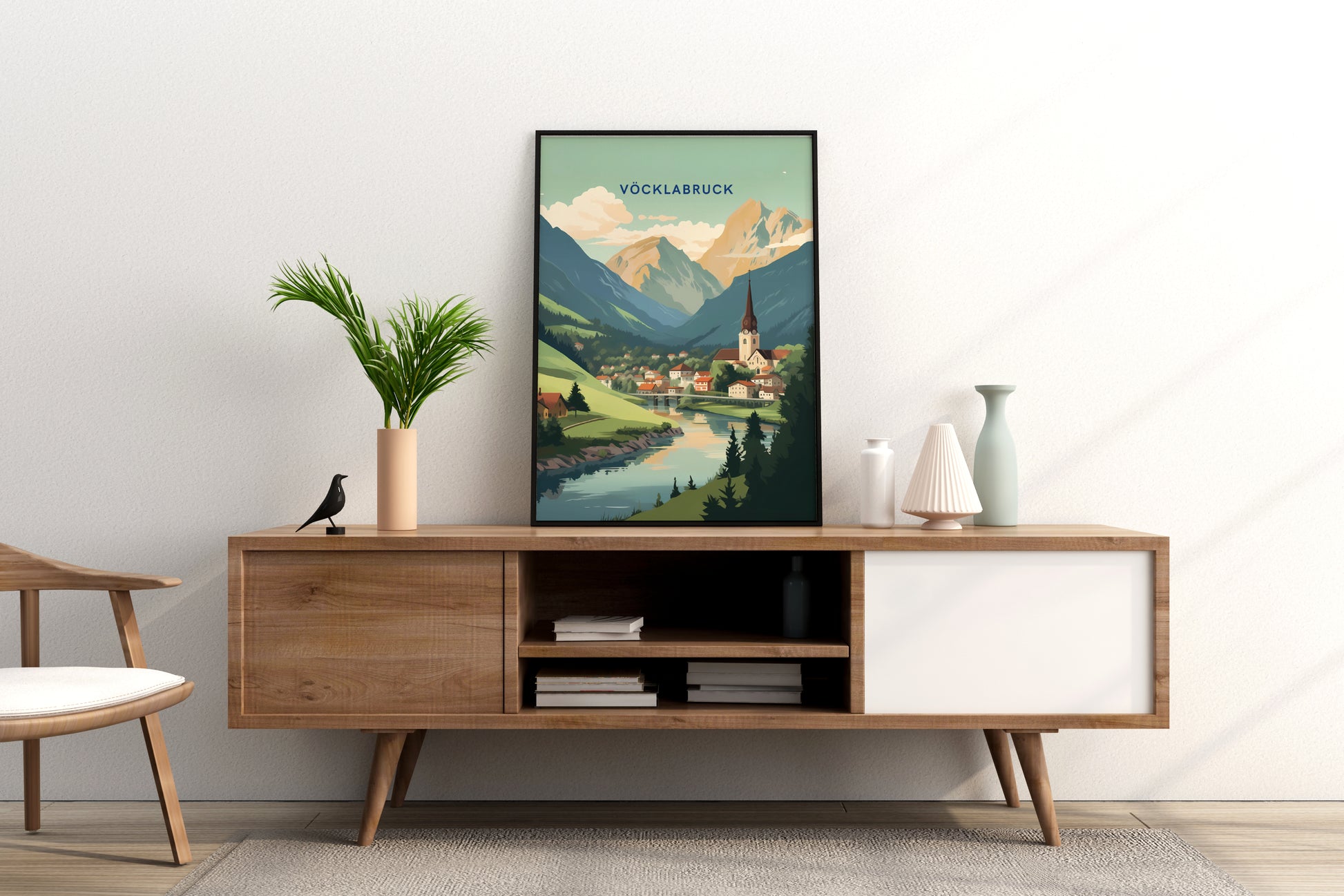 Vöcklabruck Austria Travel Print Poster - Pitchers Design