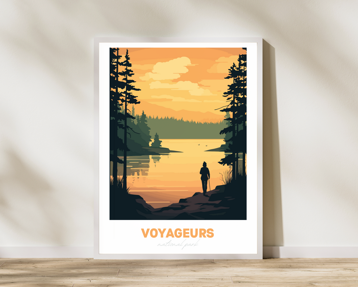 Voyageurs National Park Travel Poster Print - Pitchers Design