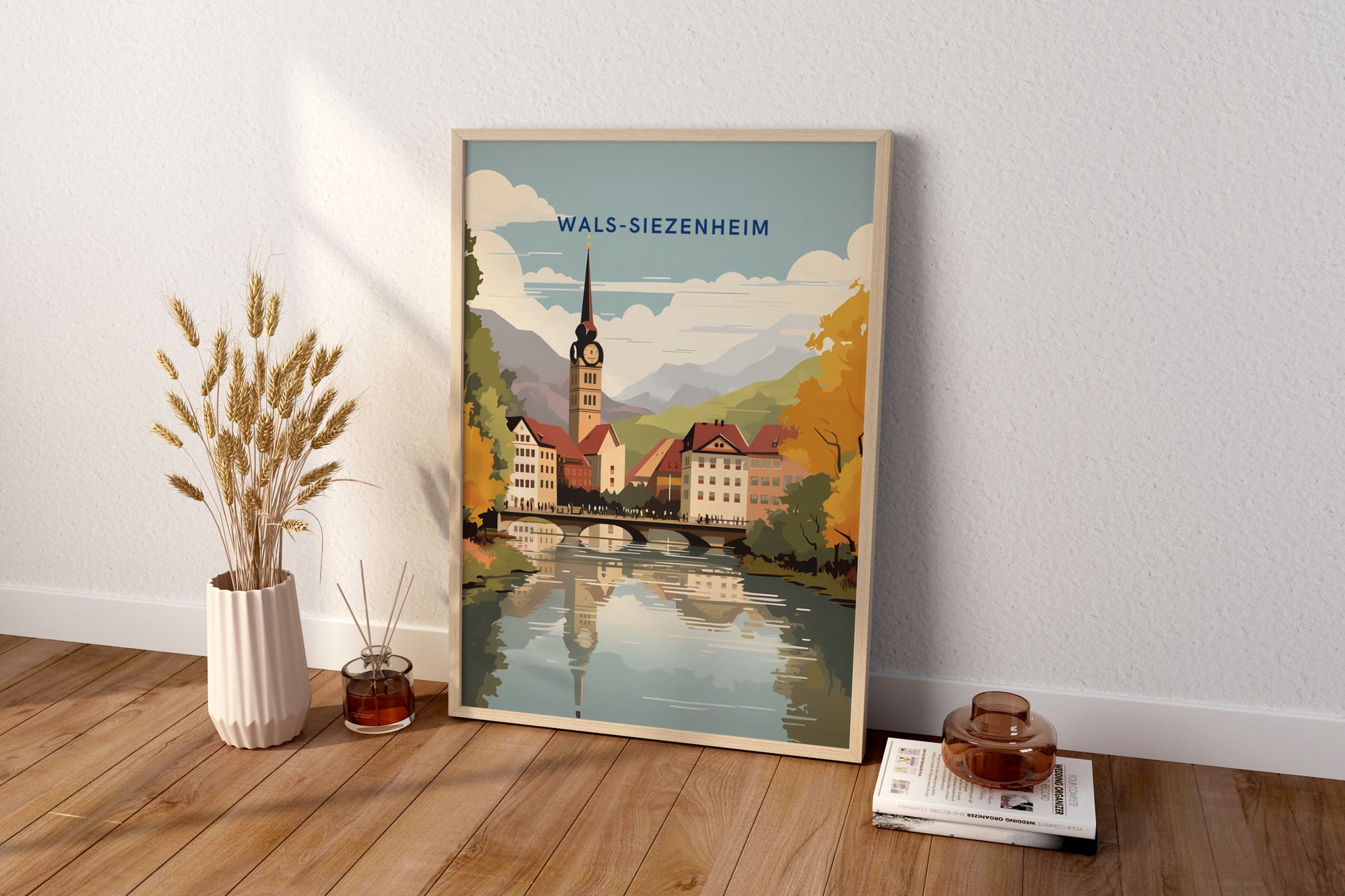 Wals-Siezenheim Austria Travel Print Poster - Pitchers Design