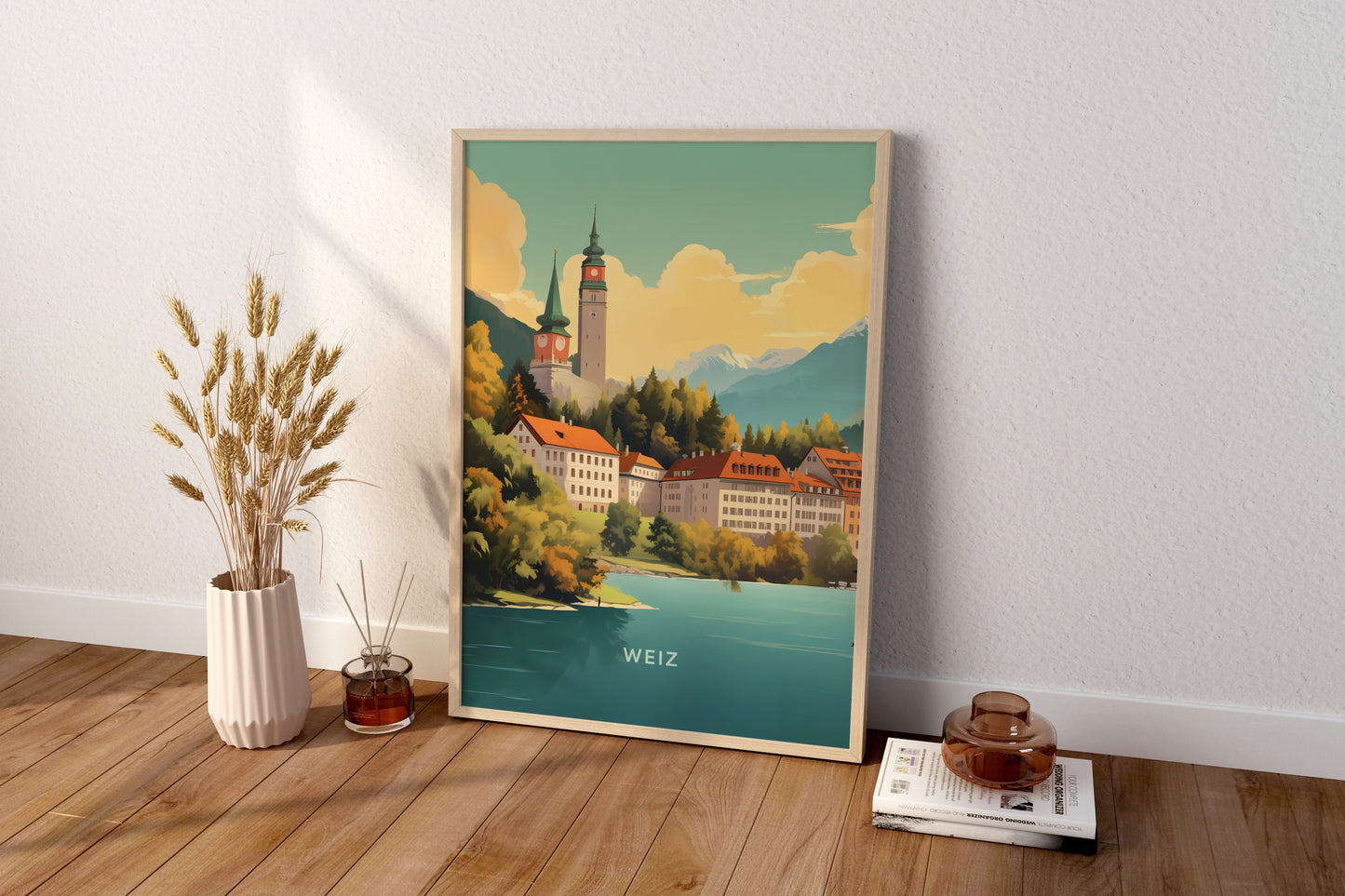 Weiz Austria Travel Print Poster - Pitchers Design