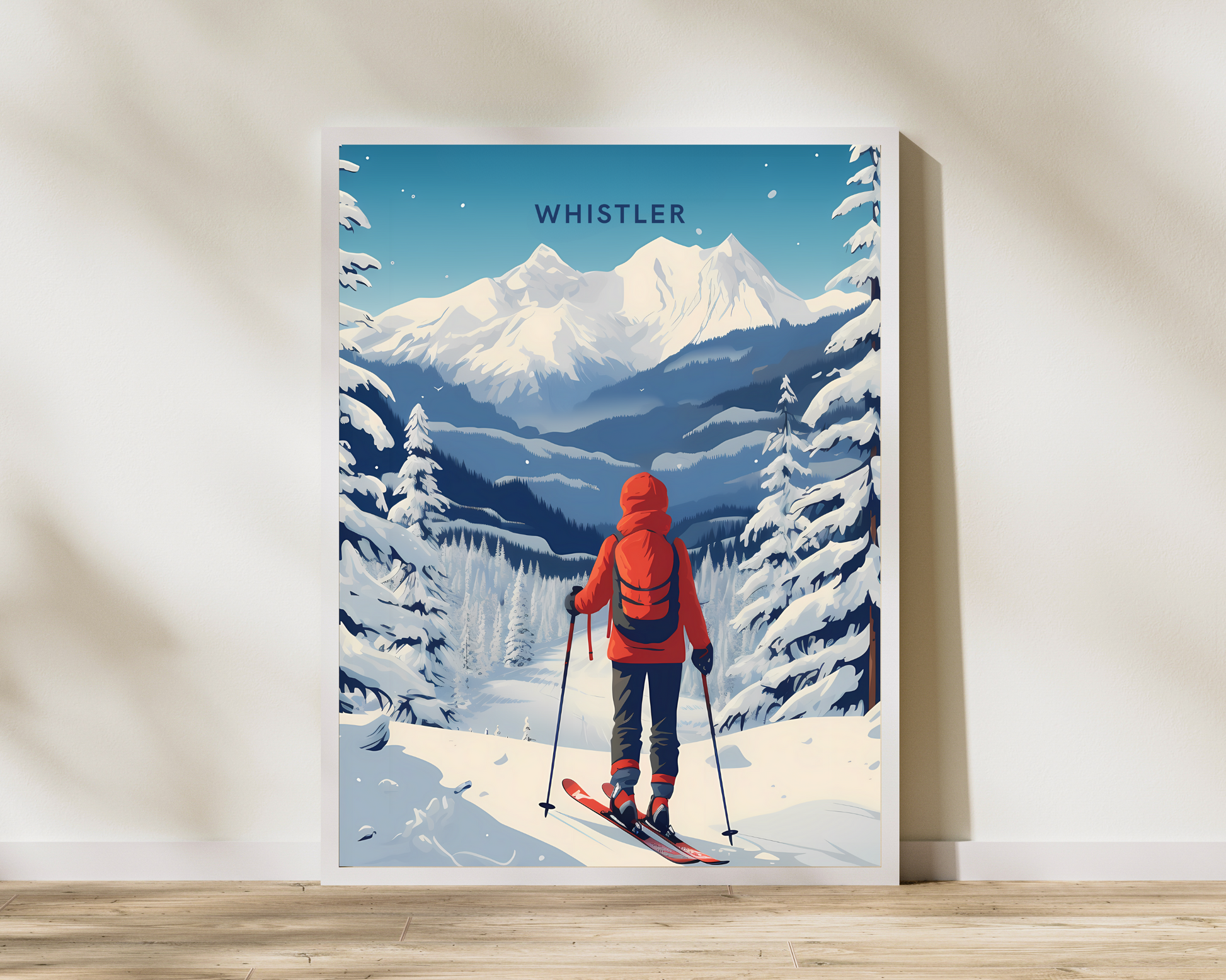 Whistler Canada Travel Poster Print - Pitchers Design