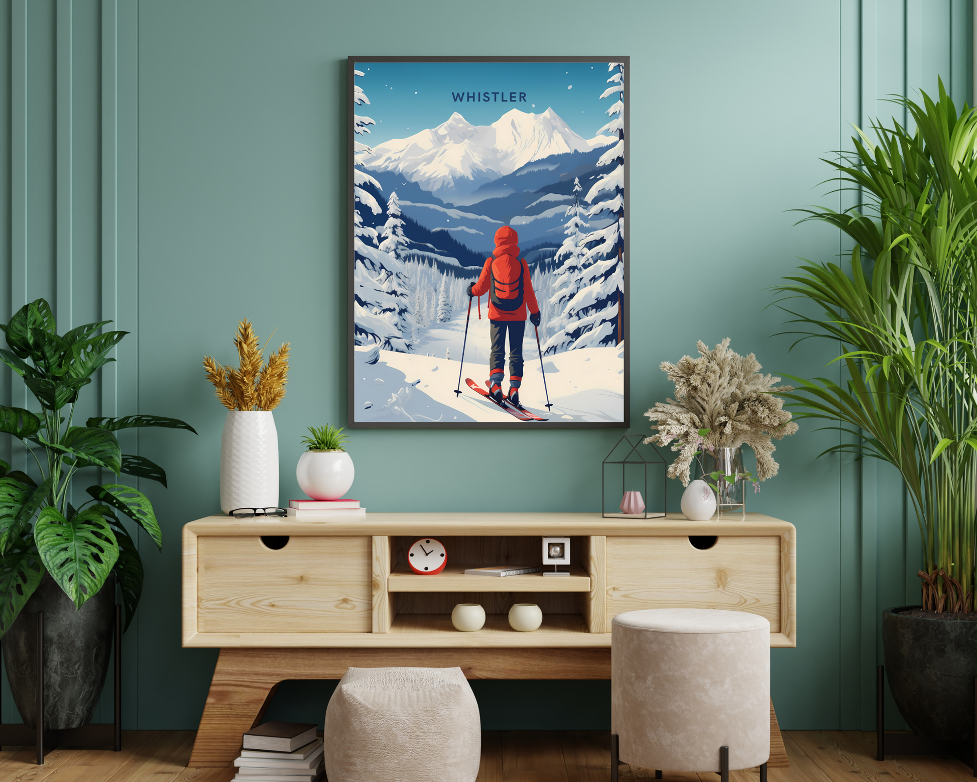 Whistler Canada Travel Poster Print - Pitchers Design