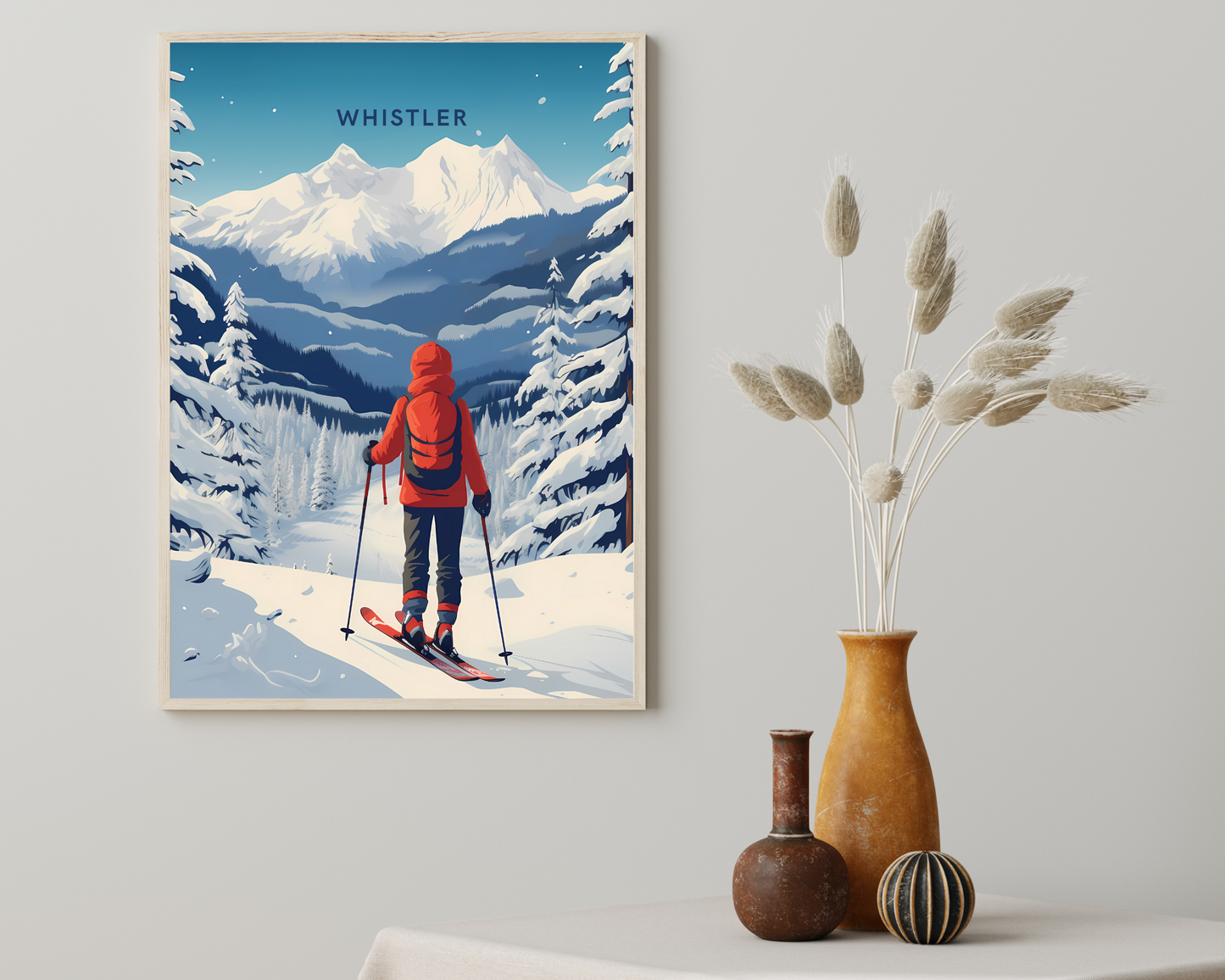 Whistler Canada Travel Poster Print - Pitchers Design