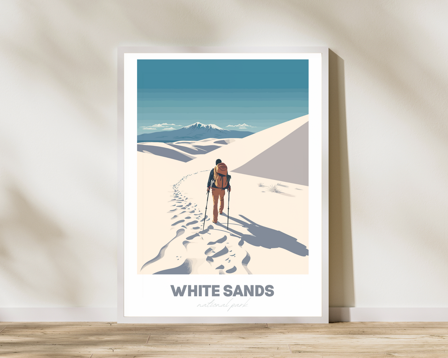 White Sands National Park Travel Poster Print - Pitchers Design